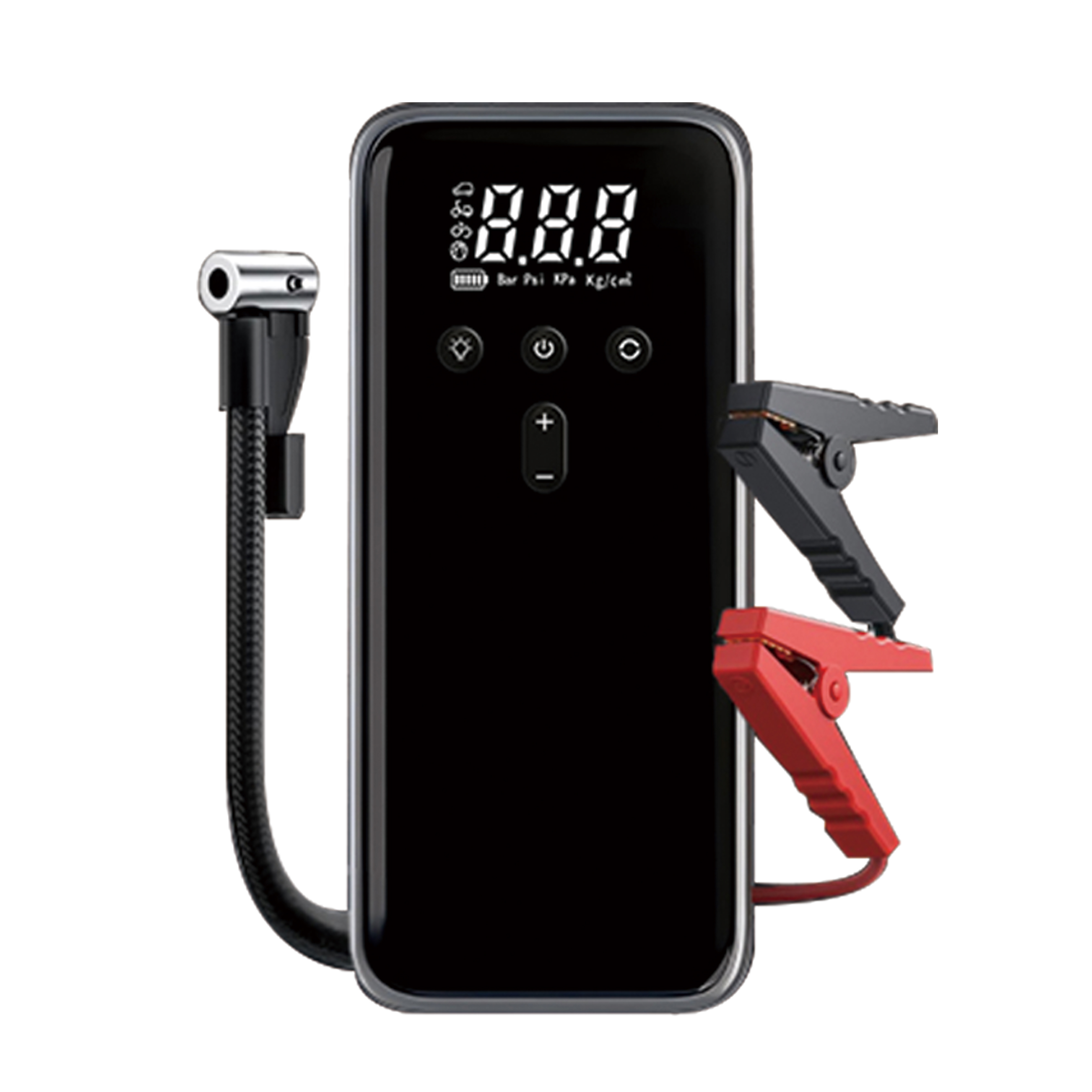 4 in 1 car starter with air pump, multi-function emergency power supply, 10000mah LED emergency lighting