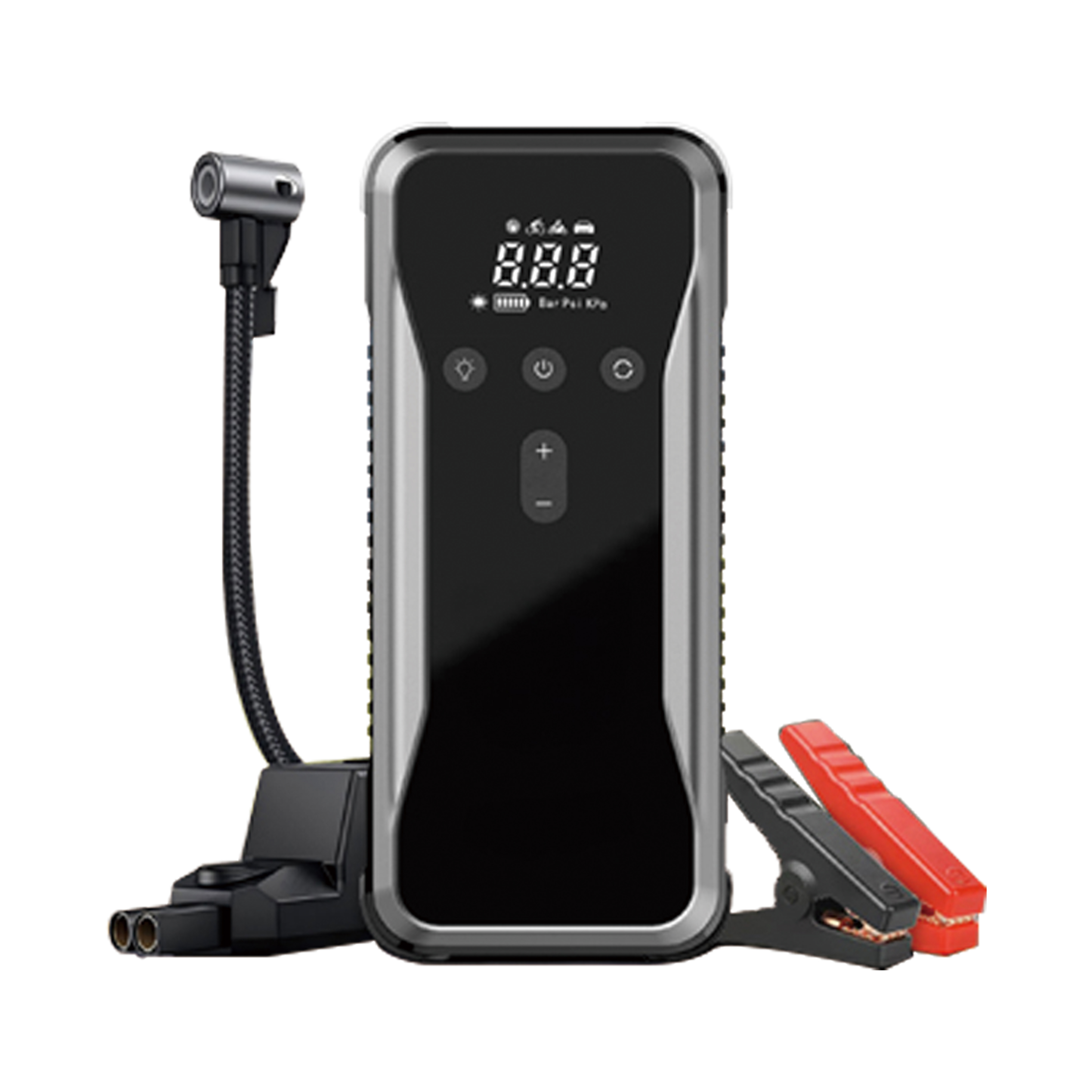 Jump Starter with Air Compressor Power Bank 140PSI Tire Inflator Pump With Starting Device Car Booster