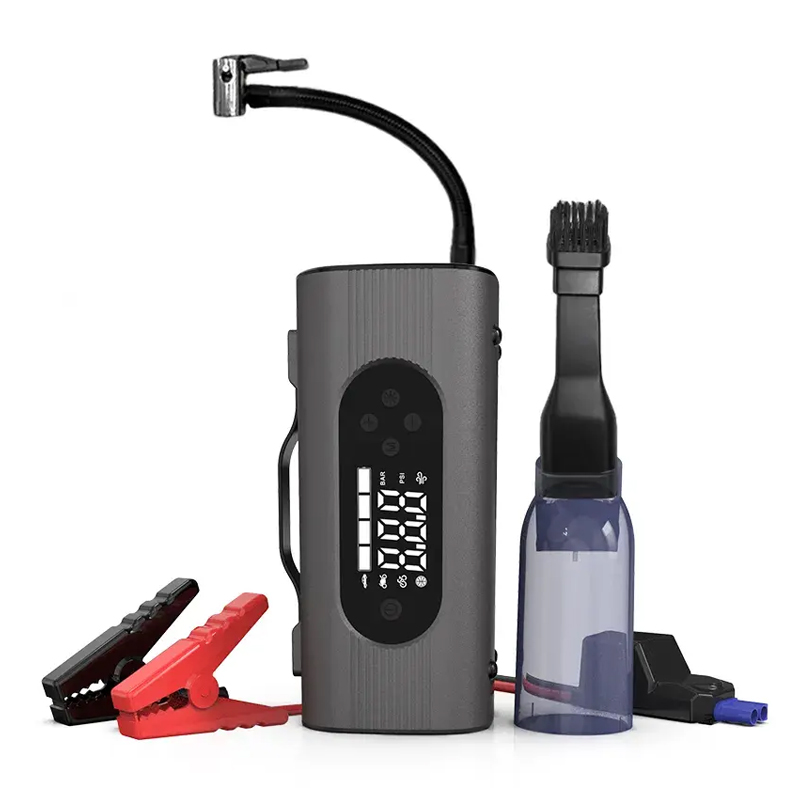 Automotive Jump Starter Kit 1000A Peak Portable Lithium Battery Jumper Box w/ LED Lights/USB