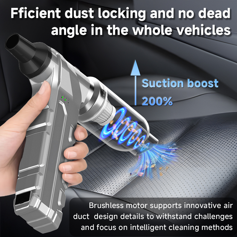 130000Rpm Powerful Wireless Blowing Suction One High Power Vehicle Portable Vacuum Cleaner for Car Jump Starter 130000Rpm Powerful Wireless Blowing Suction One High Power Vehicle Portable Vacuum Cleaner for Car Jump Starter